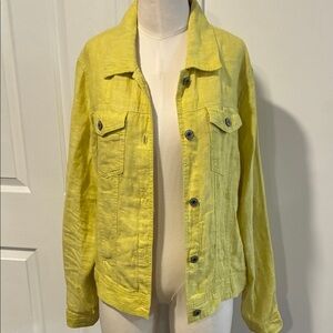 Jones & Co 100% linen jacket L